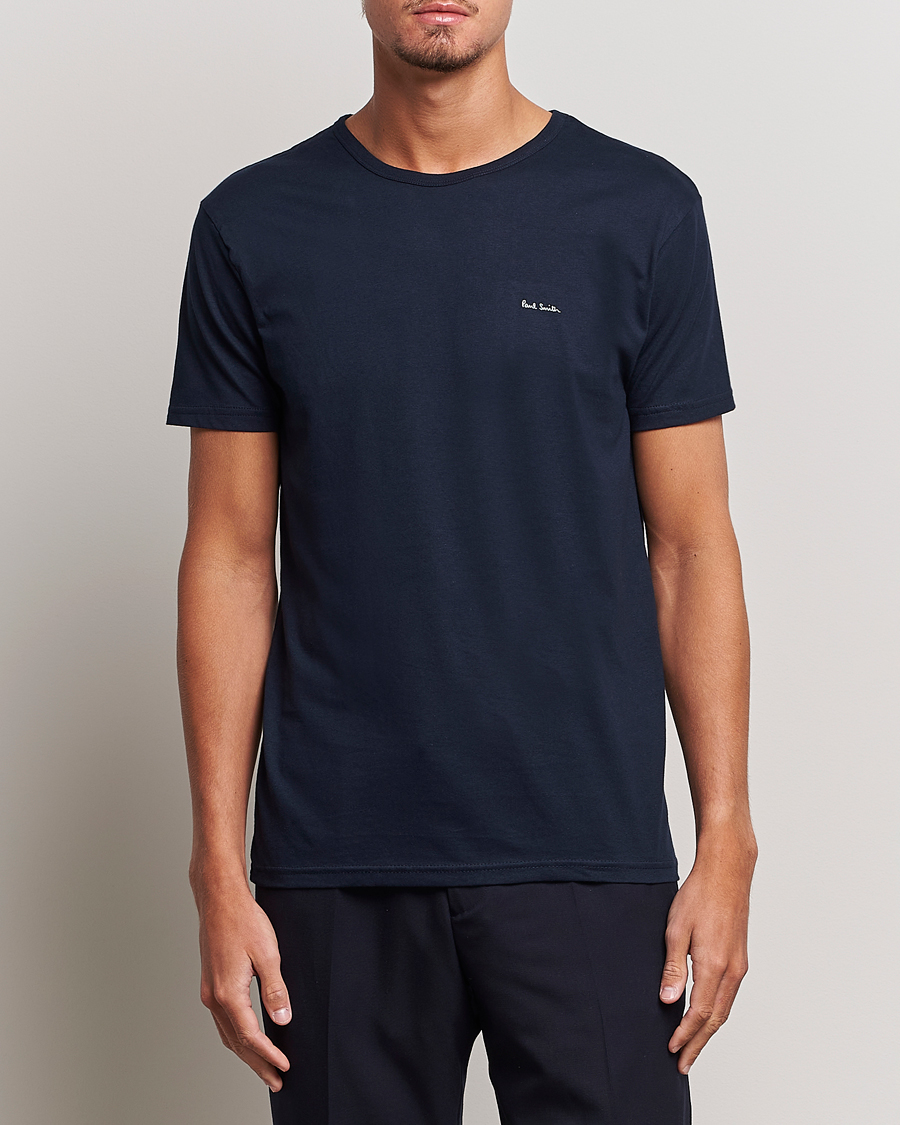 Uomini |  | Paul Smith | 3-Pack Crew Neck T-Shirt Black/Navy/White