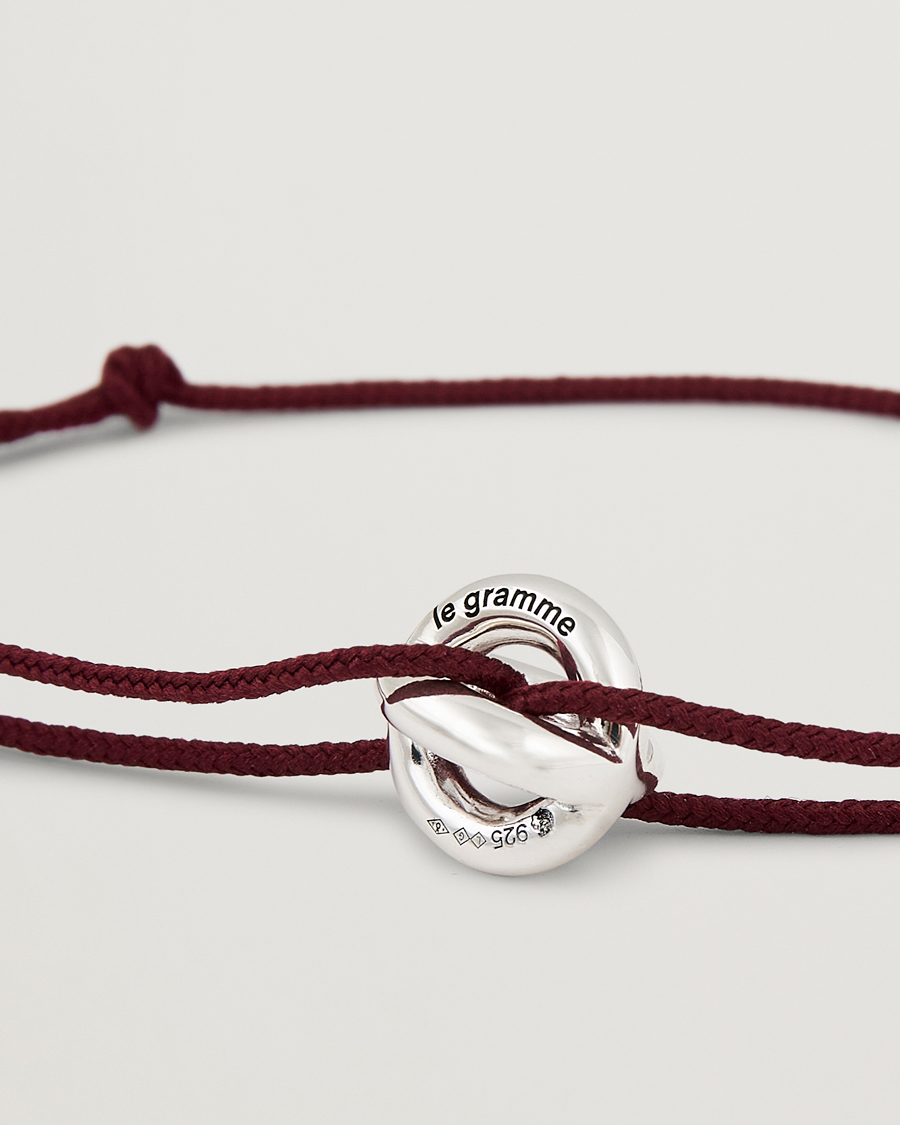 Uomini | Gioielli | LE GRAMME | Entrelacs Cord Bracelet Sterling Silver 3g