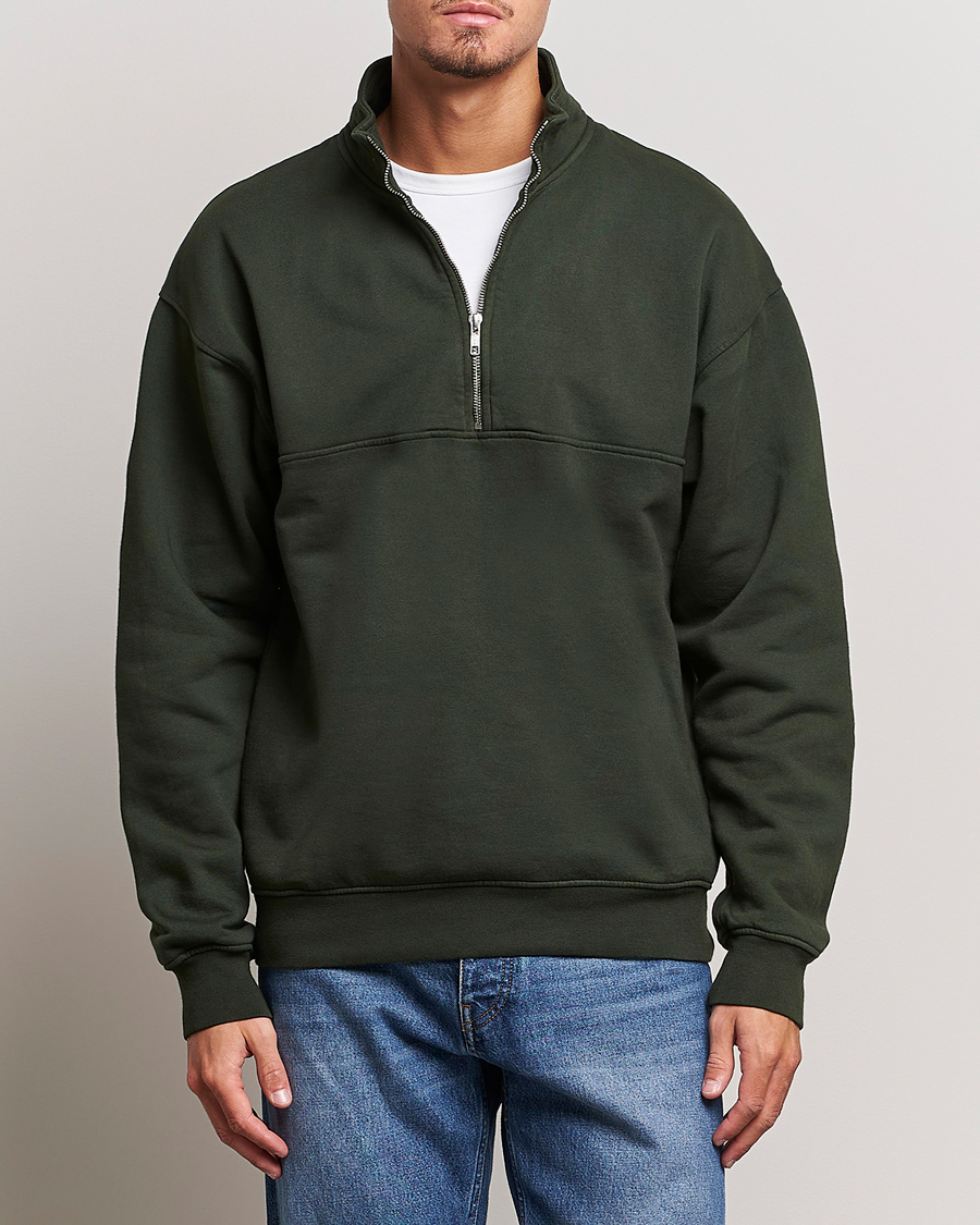 Uomini | Half-zip | Colorful Standard | Classic Organic Half-Zip Hunter Green