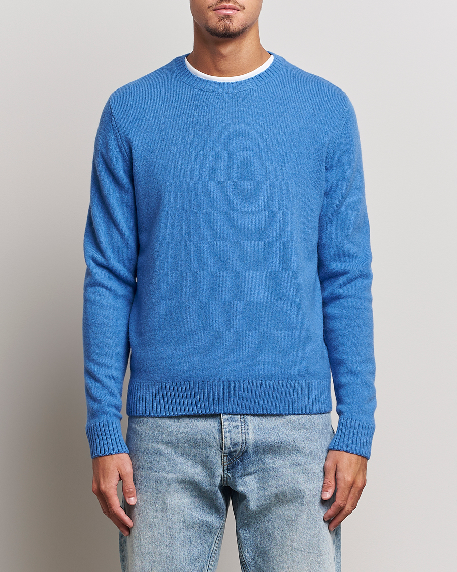 Uomini | Colorful Standard | Colorful Standard | Classic Merino Wool Crew Neck Pacific Blue