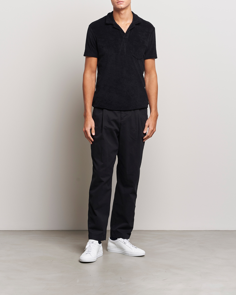 Uomini | Pantaloni | Orlebar Brown | Dunmore Stretch Needle Trousers Black