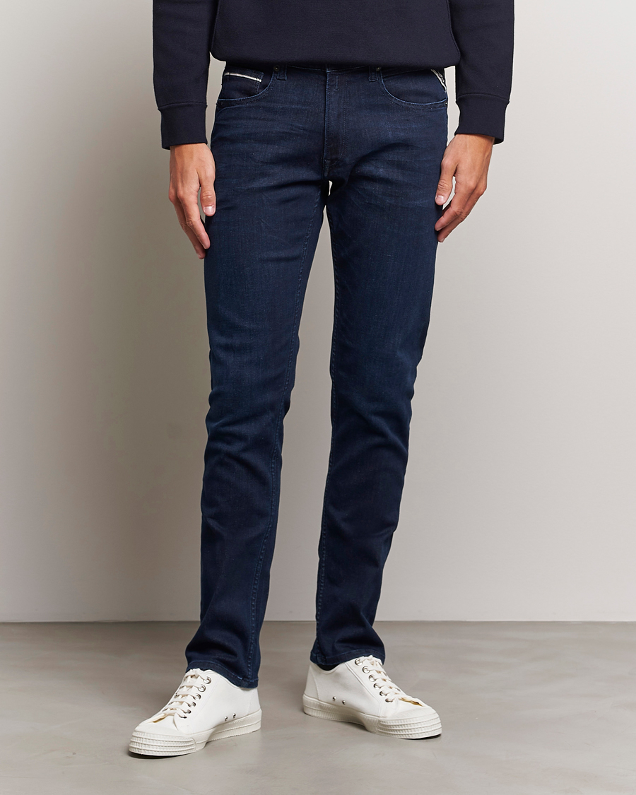 Uomini | Tapered fit | Replay | Grover Powerstretch Jeans Dark Blue