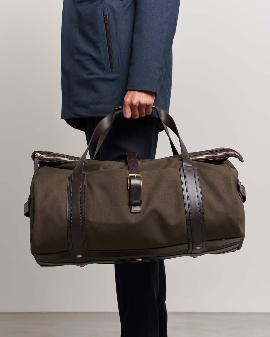 Uomini | Borse per il weekend | Mismo | M/S Explorer Weekendbag Army/Dark Brown