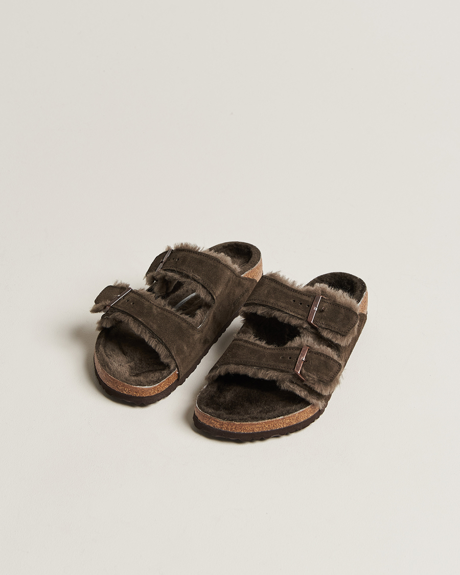 Uomini | BIRKENSTOCK | BIRKENSTOCK | Arizona Classic Footbed Shearling Mocha Suede