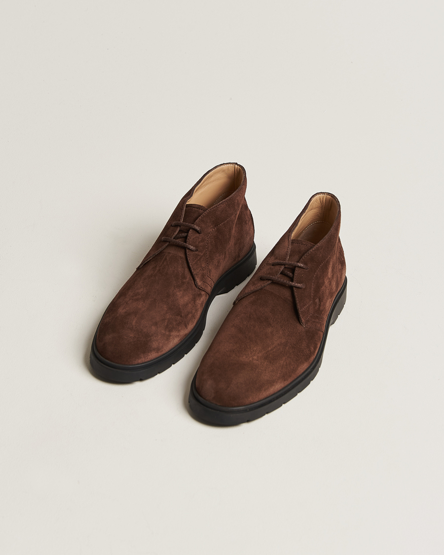 Uomini | Stivali da deserto | Tod\'s | Polacchino Chukka Boots Dark Brown Suede