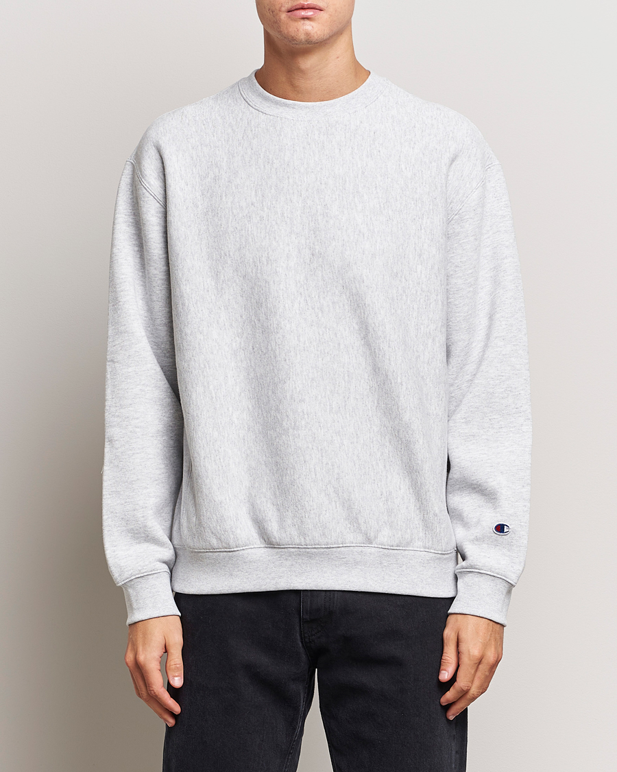 Uomini | Champion | Champion | Reverse Weave Soft Fleece Sweatshirt Grey Melange