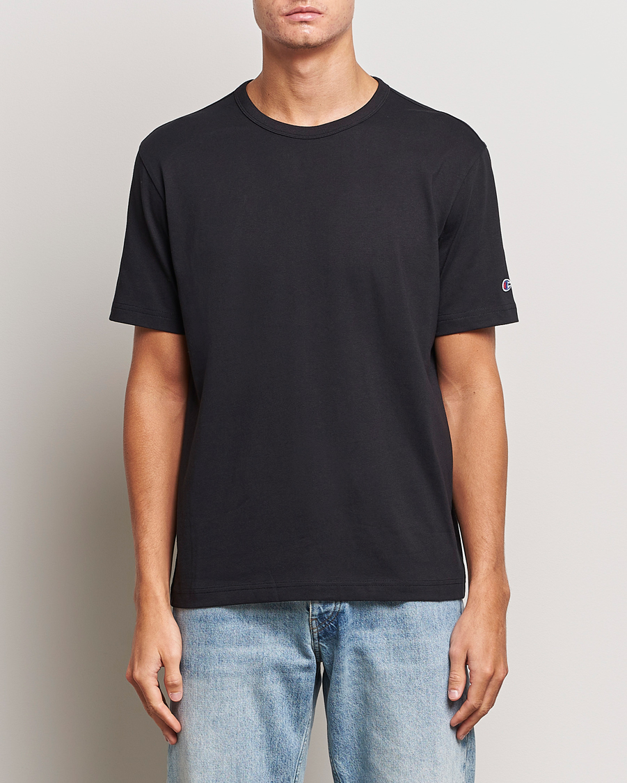 Uomini | Champion | Champion | Jersey Crew Neck T-shirt Black Beauty