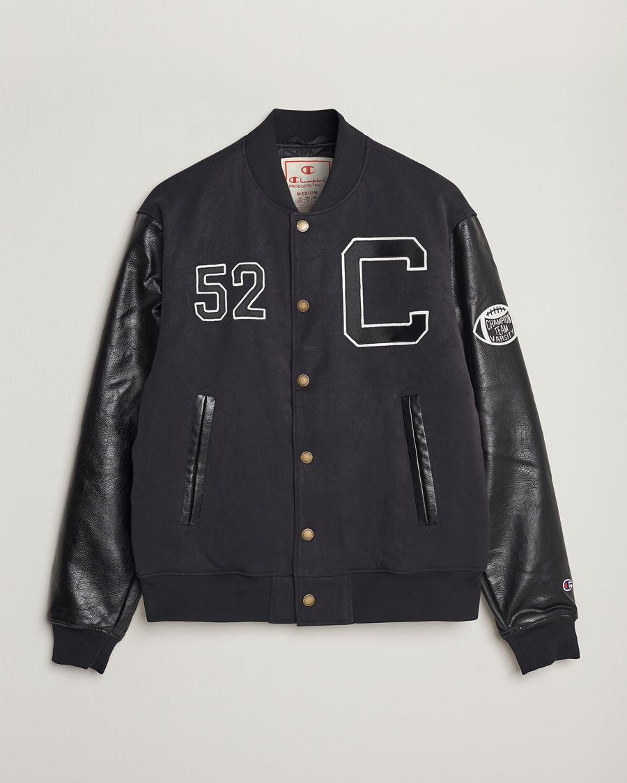 Uomini | Giacche | Champion | Archive Varsity Bomber Jacket Black Beauty