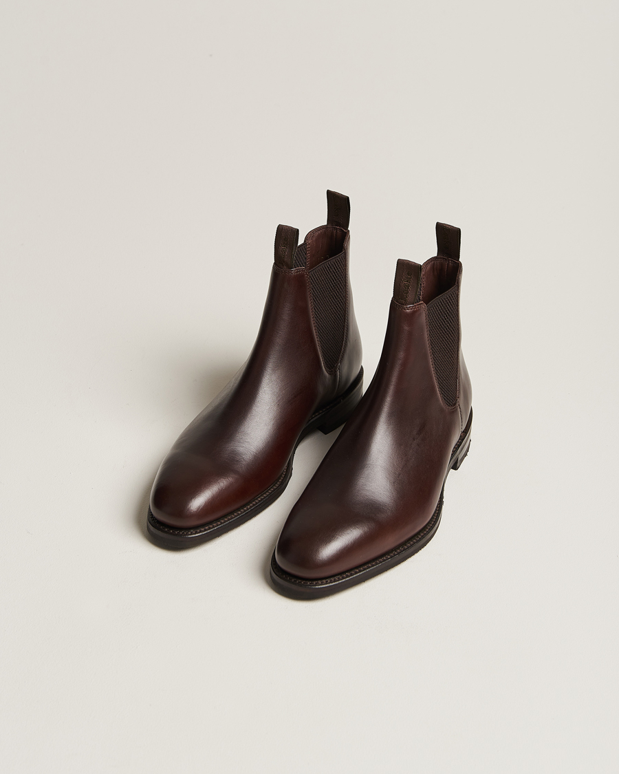 Uomini |  | Loake 1880 | Emsworth Chelsea Boot Dark Brown Leather