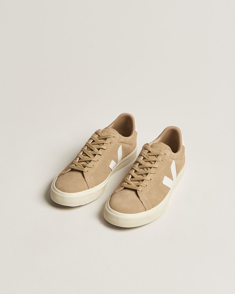 Uomini |  | Veja | Campo Suede Sneaker Dune White