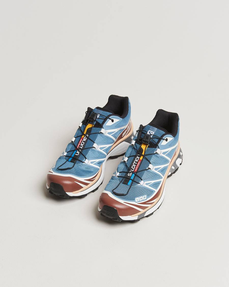 Uomini | Salomon XT-6 Sneakers Aegean Blue/Tortoise Shell | Salomon | XT-6 Sneakers Aegean Blue/Tortoise Shell