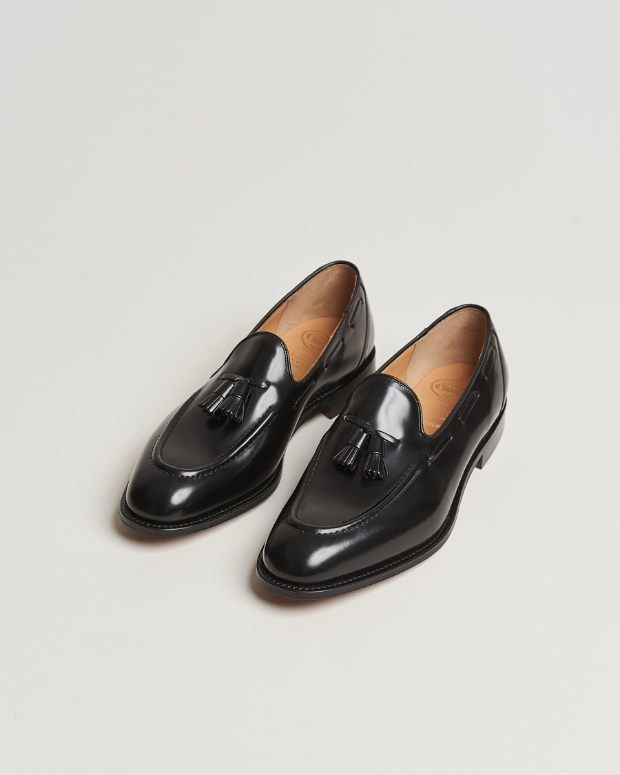 Uomini | Mocassini | Church\'s | Kingsley Tassel Loafer Black Polishbinder