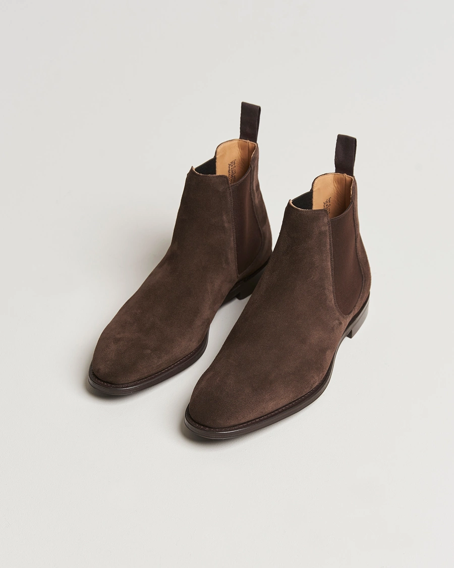 Uomini | Best of British | Church\'s | Amberley Chelsea Boots Brown Suede