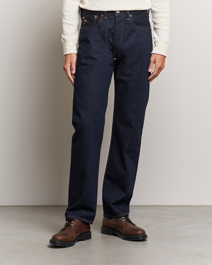 Uomini | Jeans | RRL | Straight Leg 5-Pocket Denim Hillsview Wash