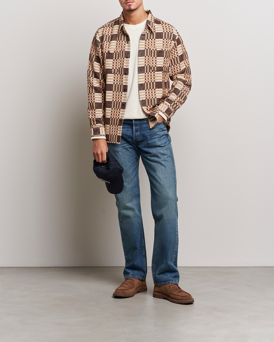 Uomini | Jeans | RRL | Straight Fit 5-Pocket Denim Once Washed