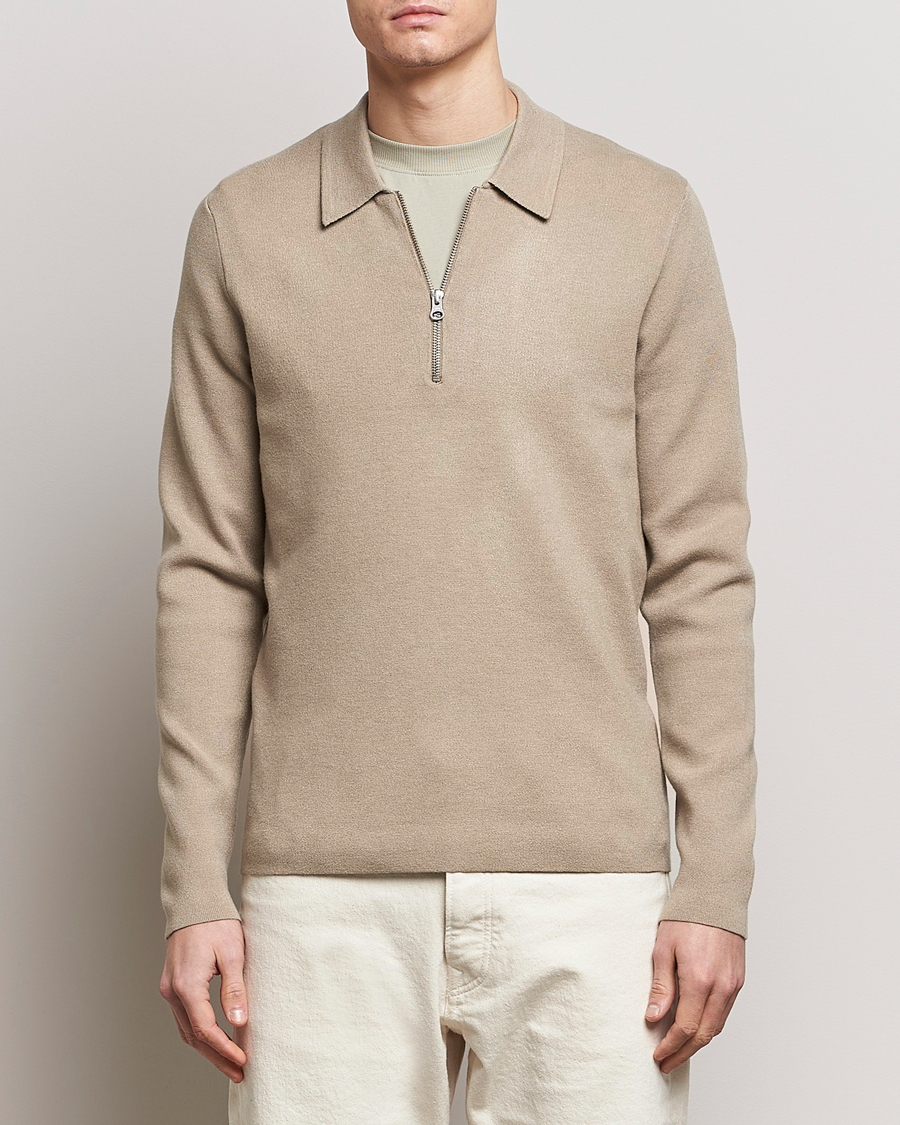 Uomini |  | Samsøe Samsøe | Guna Half Zip Pure Cashmere