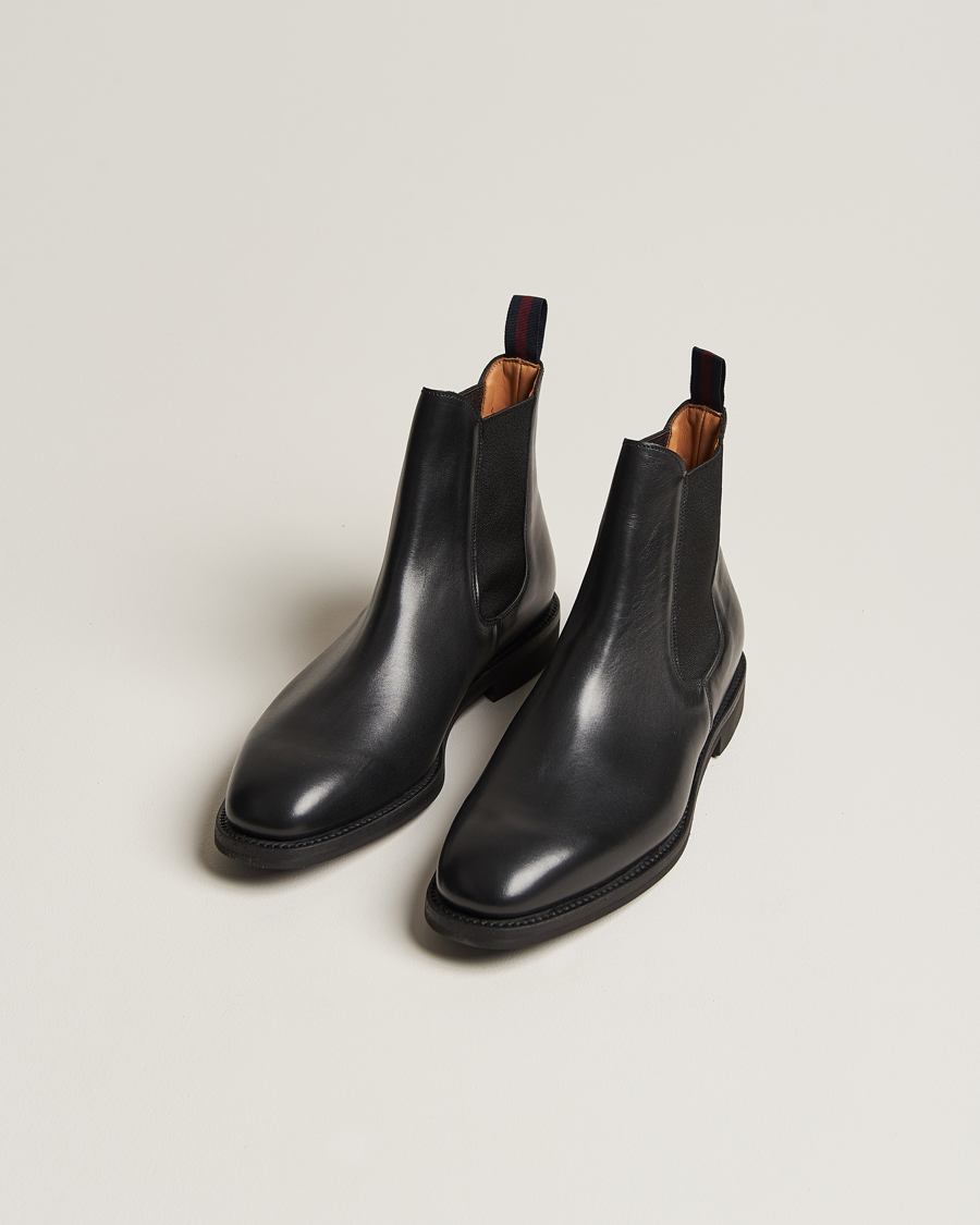 Uomini | Stivali neri | Sanders | Liam Chelsea Boot Black Calf