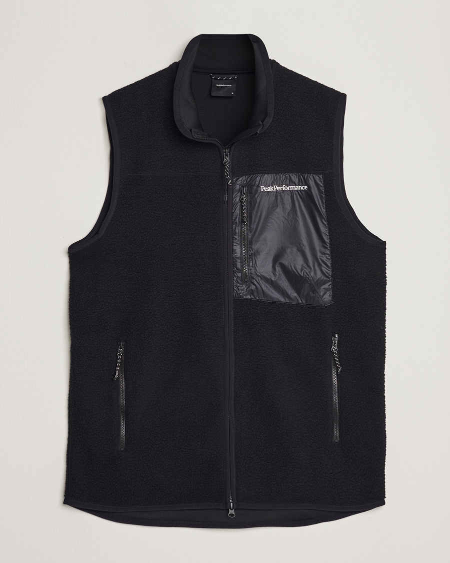 Uomini | Peak Performance Pile Vest Black | Peak Performance | Pile Vest Black