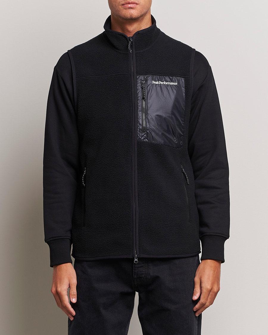Uomini | Peak Performance Pile Vest Black | Peak Performance | Pile Vest Black