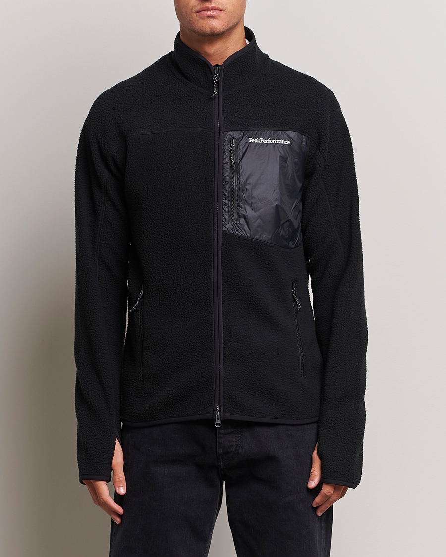 Uomini |  | Peak Performance | Pile Full Zip Black