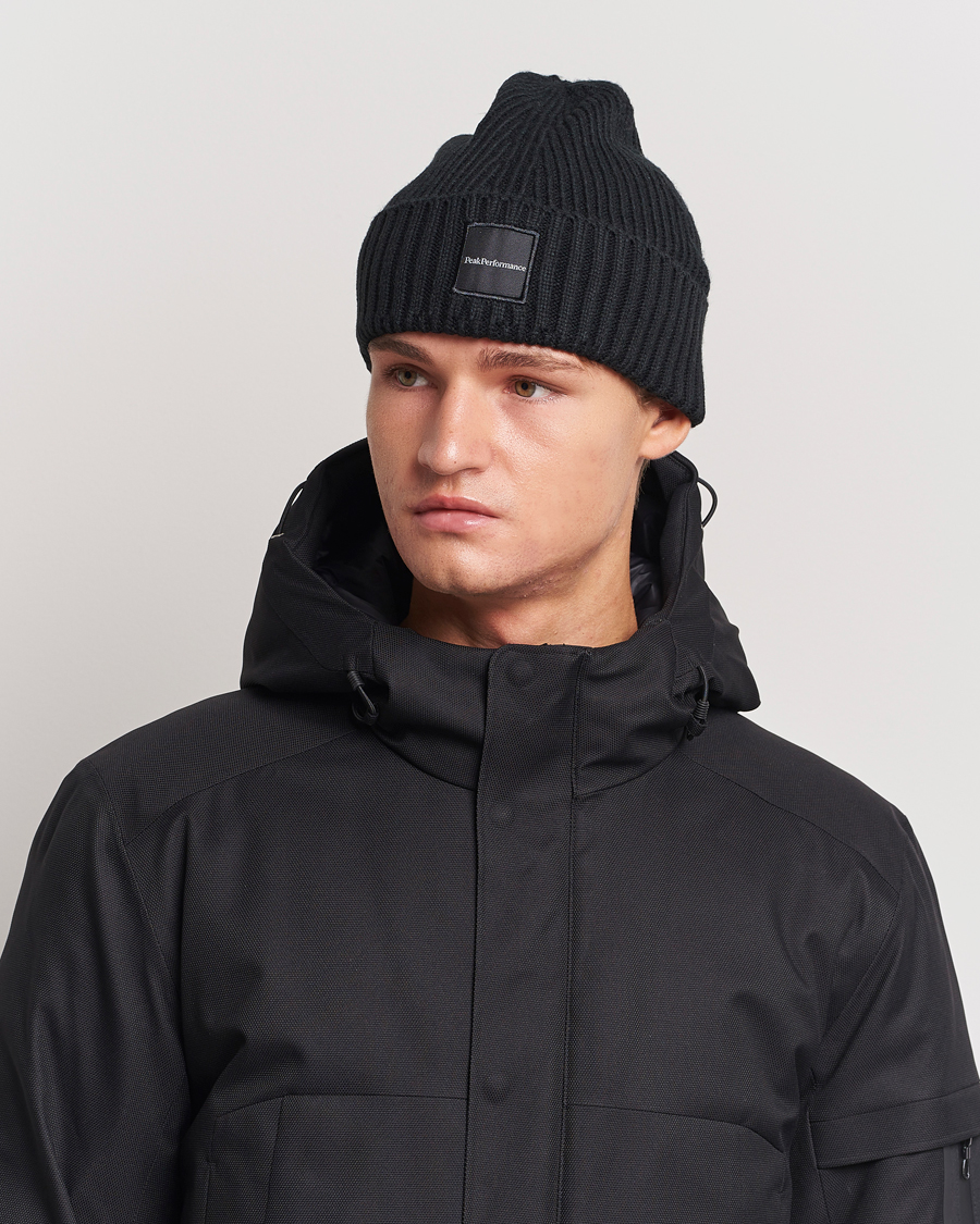 Uomini |  | Peak Performance | Cornice Ribbed Hat Black