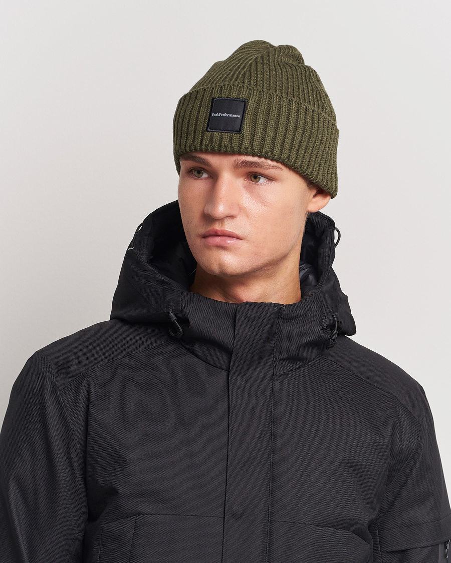 Uomini | Peak Performance | Peak Performance | Cornice Ribbed Hat Pine Needle