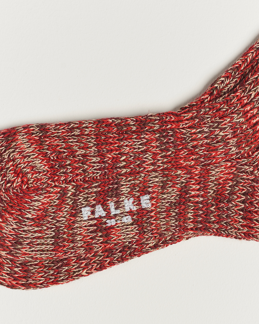 Uomini | Falke | Falke | Brooklyn Cotton Sock Red Flash