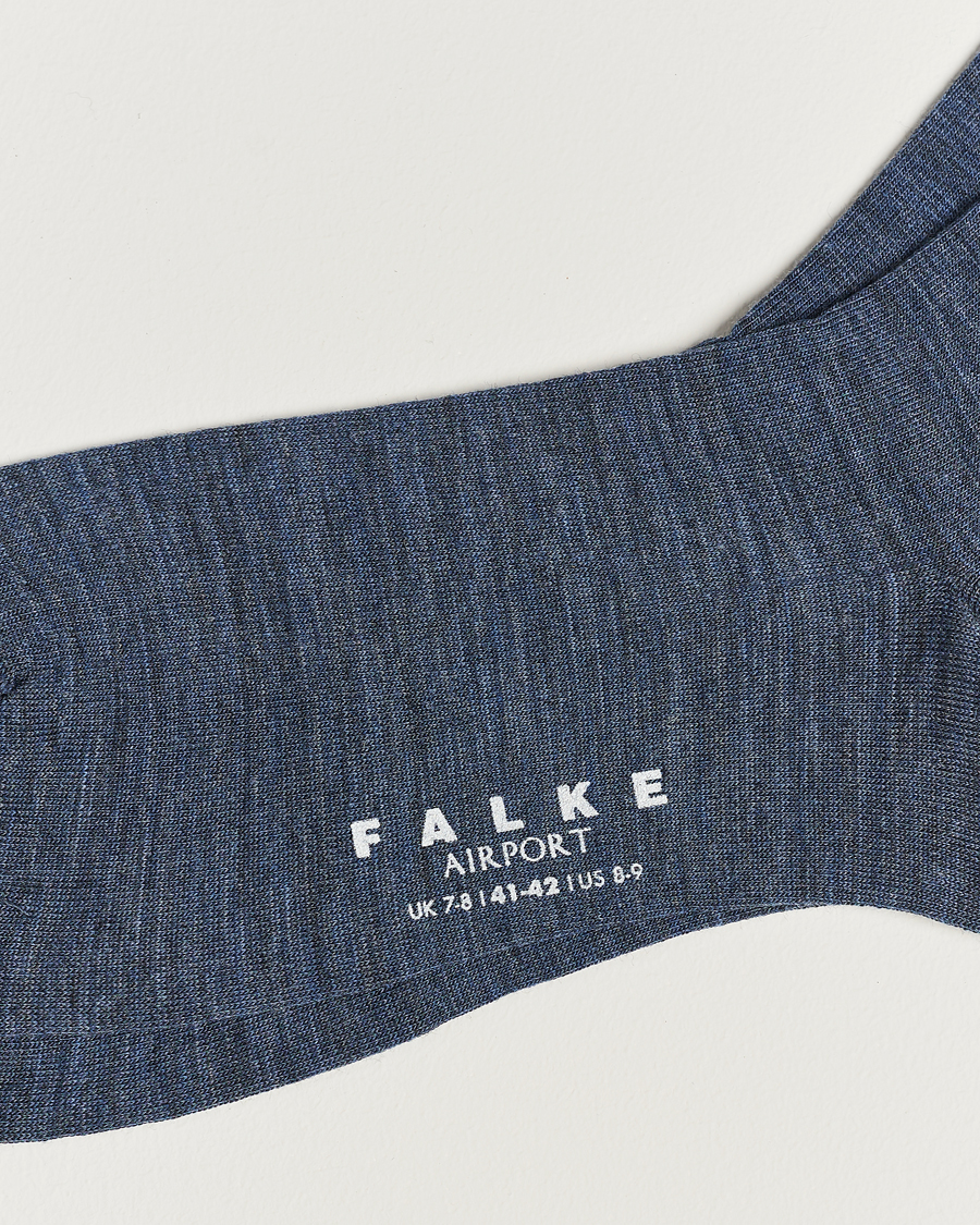 Uomini | Abbigliamento | Falke | Airport Socks Dark Blue Melange