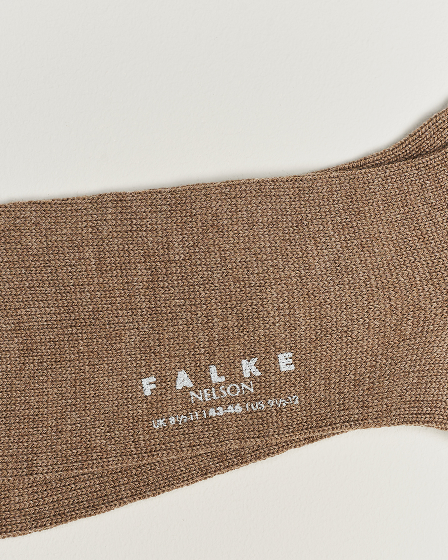 Uomini |  | Falke | Nelson Wool Boot Sock Nutmeg Melange