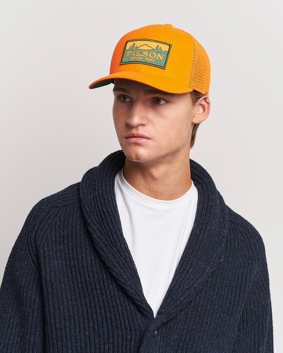 Uomini | Outdoor | Filson | Logger Mesh Cap Blaze Orange