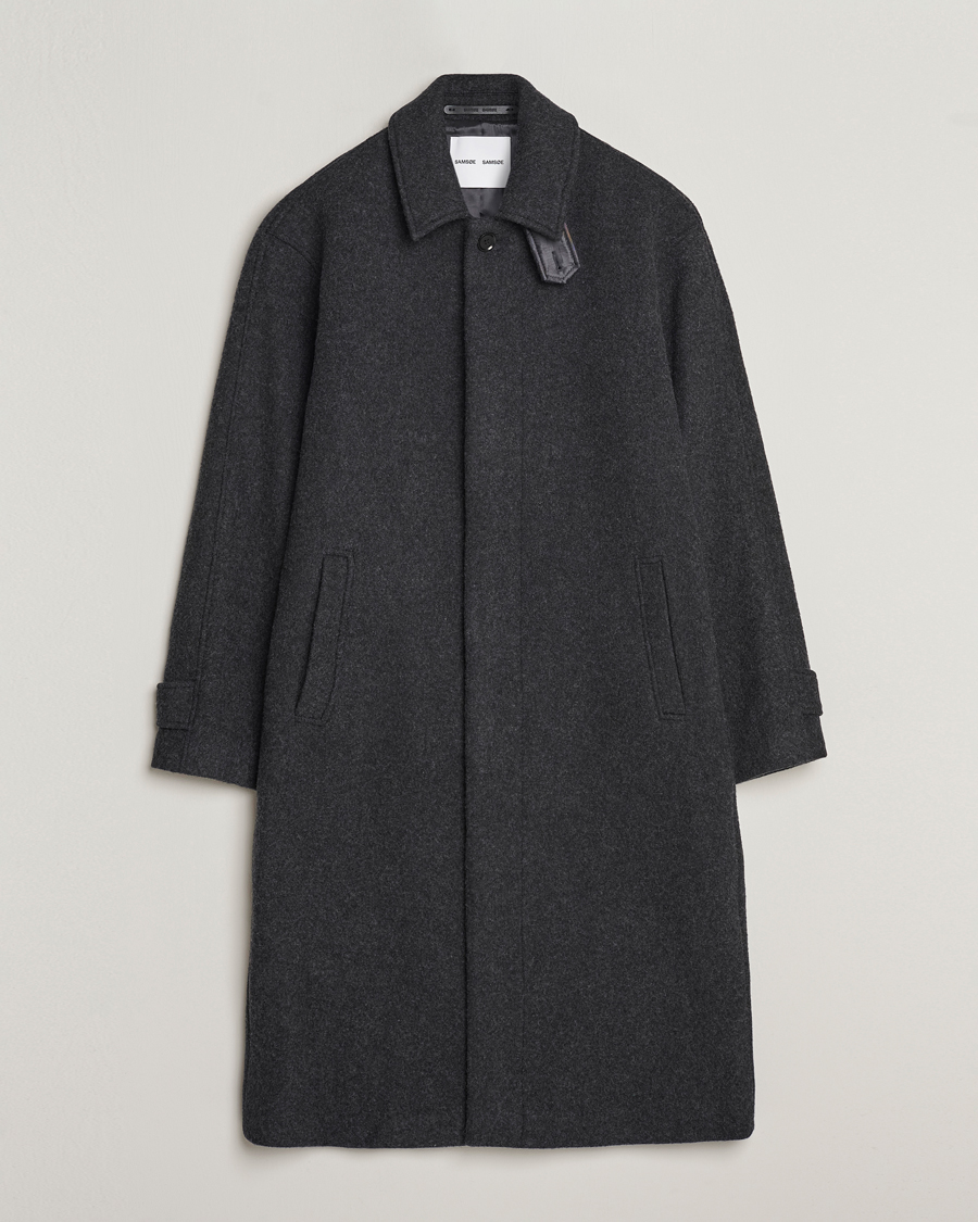 Uomini | Giacche | Samsøe Samsøe | Samsøe & Samsøe Jacob Coat Black Melange