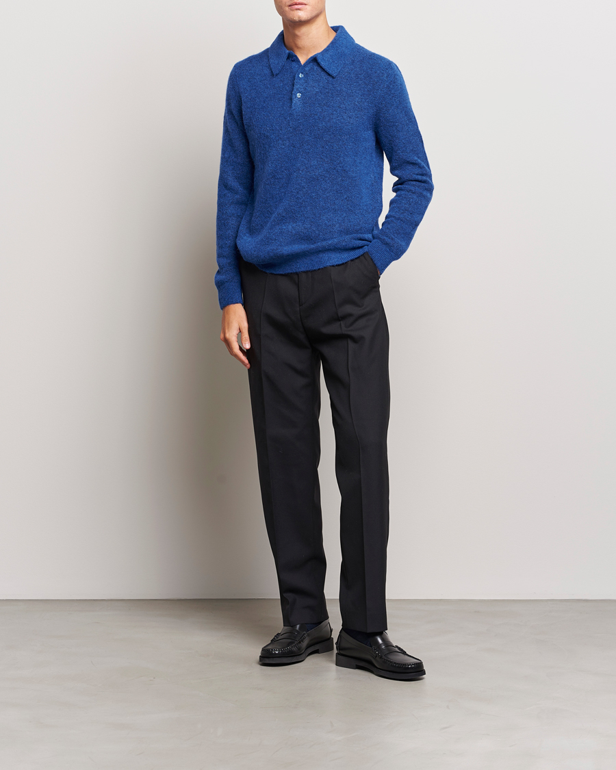 Uomini | Maglieria | J.Lindeberg | Hayden Hairy Polo Knit Surf The Web