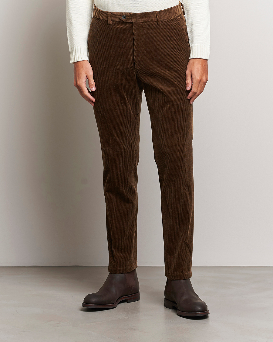 Uomini | Oscar Jacobson | Oscar Jacobson | Denz Corduroy Trousers Brown