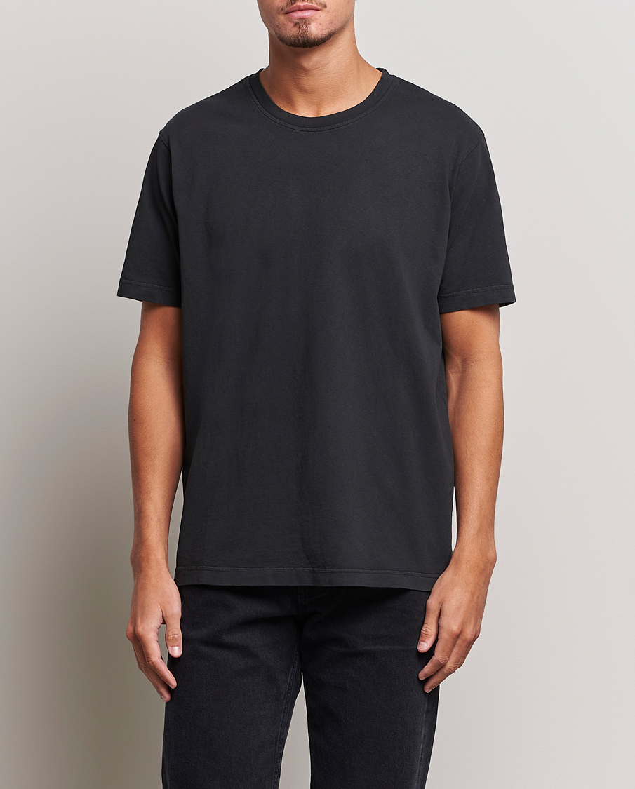 Uomini |  | Nudie Jeans | Uno Everyday Crew Neck T-Shirt Black