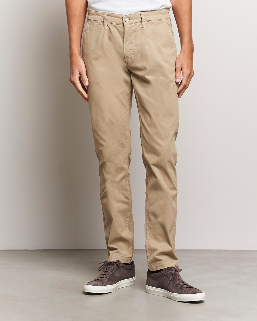 Uomini | Pantaloni | NN07 | Marco Slim Fit Stretch Chinos Khaki