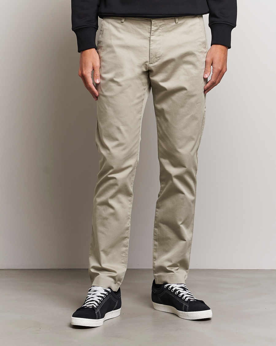 Uomini | Chinos | NN07 | Theo Regular Fit Stretch Chinos Fog