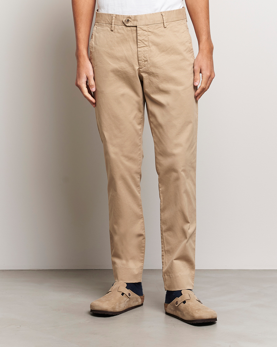 Uomini | Pantaloni | NN07 | Wilhelm Regular Fit Stretch Chinos Khaki