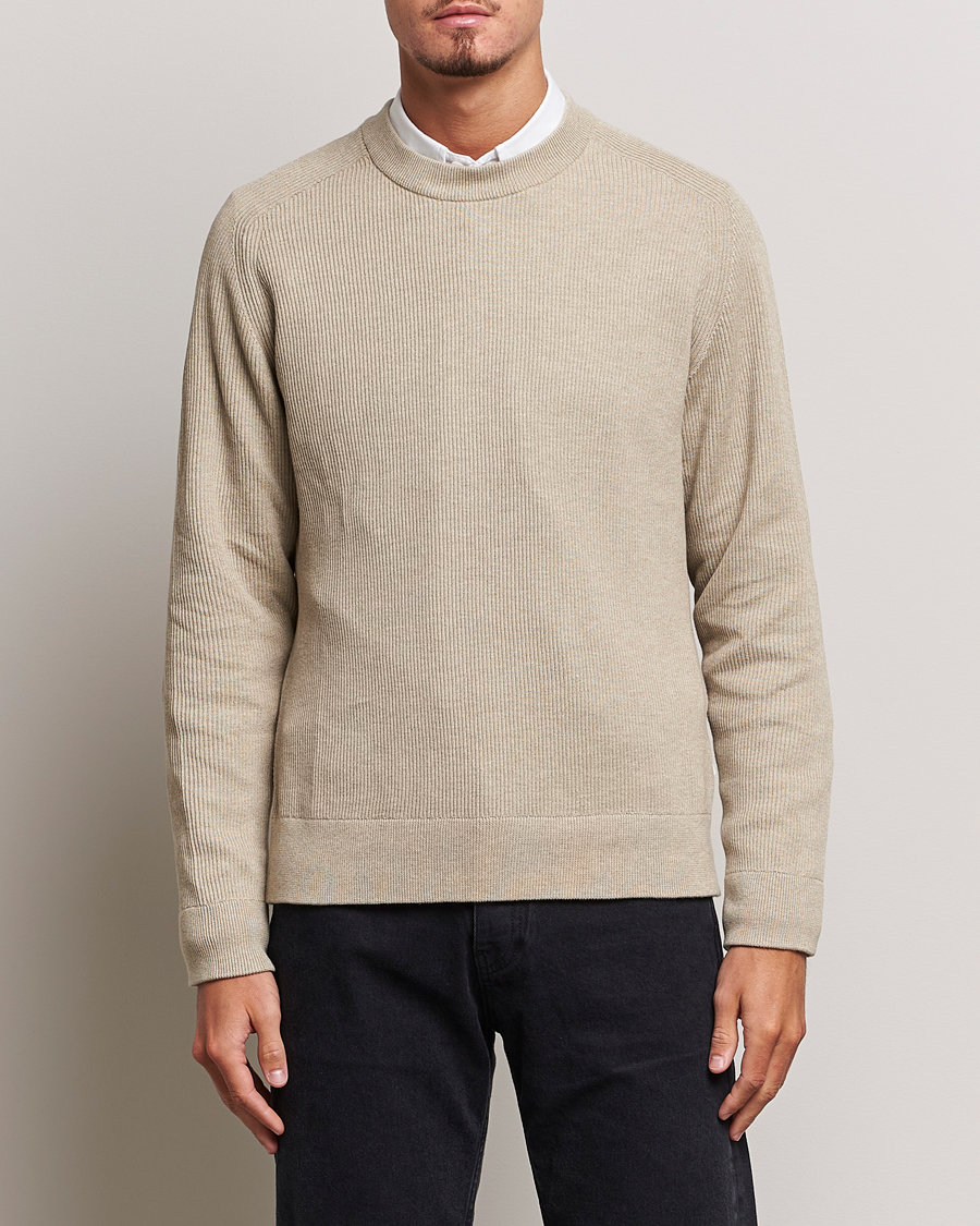 Uomini |  | NN07 | Kevin Cotton Knitted Sweater Khaki