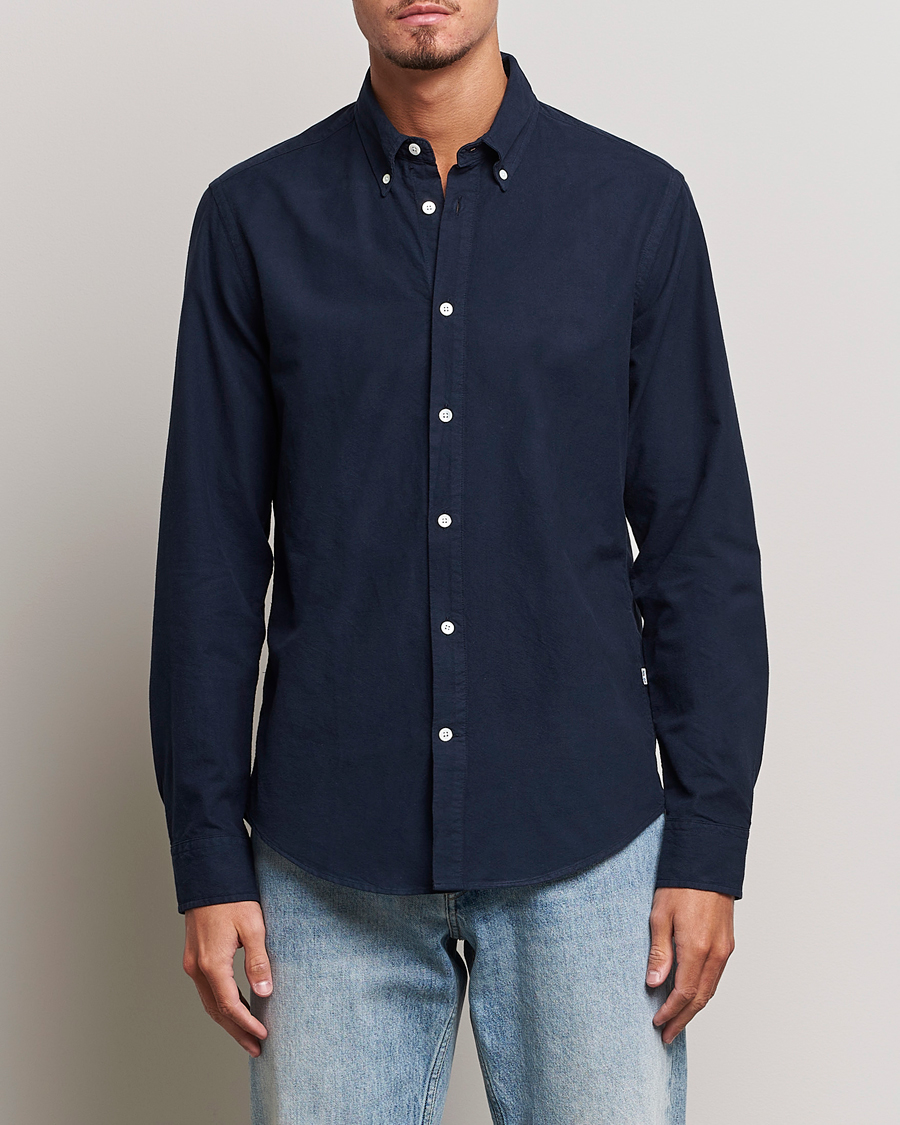 Uomini | Casual | NN07 | Arne Button Down Oxford Shirt Navy Blue