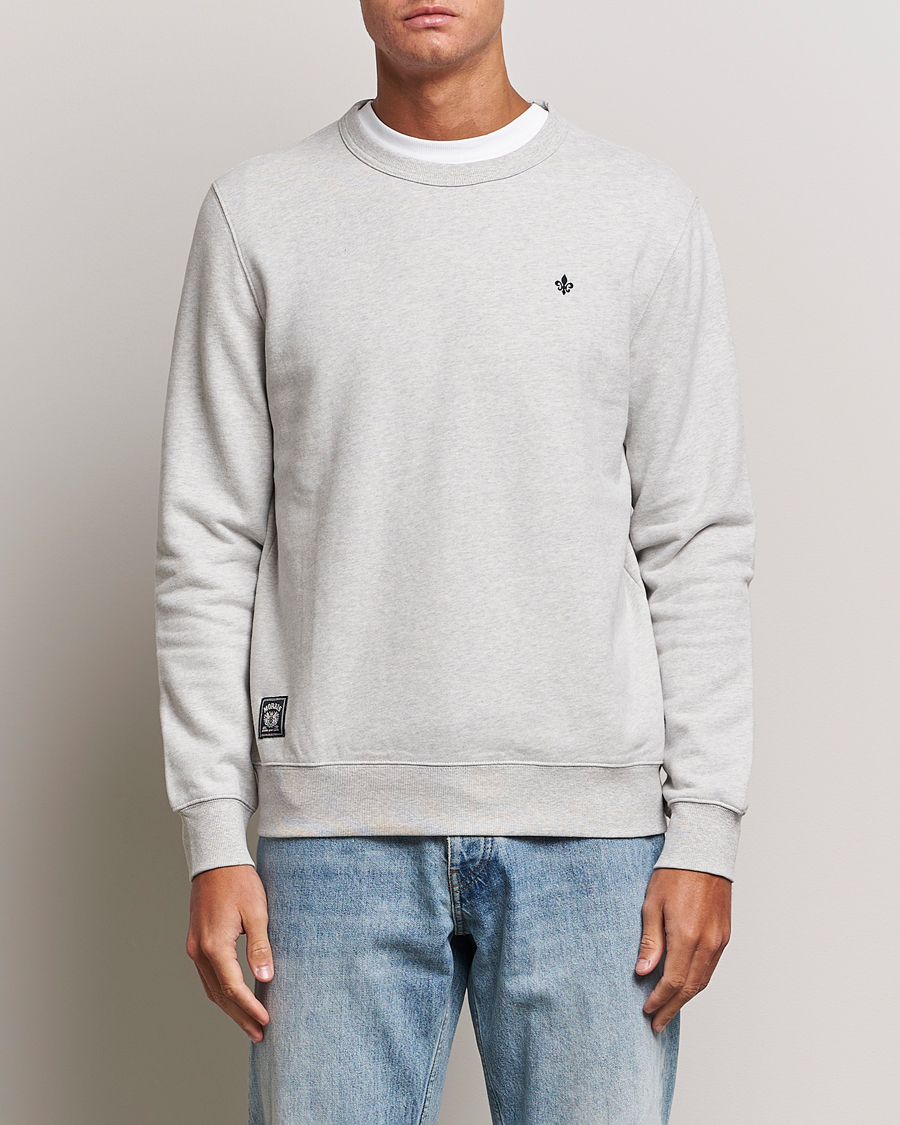 Uomini | Felpe grigie | Morris | Brandon Lily Sweatshirt Grey