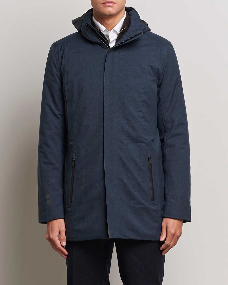 Uomini | Giacche formali | UBR | Regulator Parka Dark Navy Melange