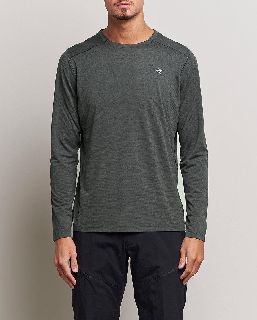 Uomini | Camicie a maniche lunghe | Arc\'teryx | Cormac Long Sleeve T-Shirt Black Heather