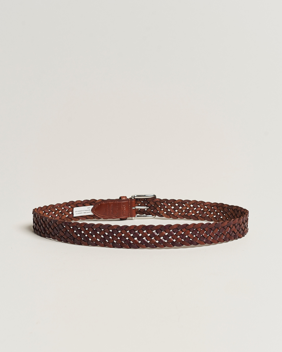 Uomini | Cinture in tessuto | Polo Ralph Lauren | Braided Belt Saddle Brown/Dk Brown