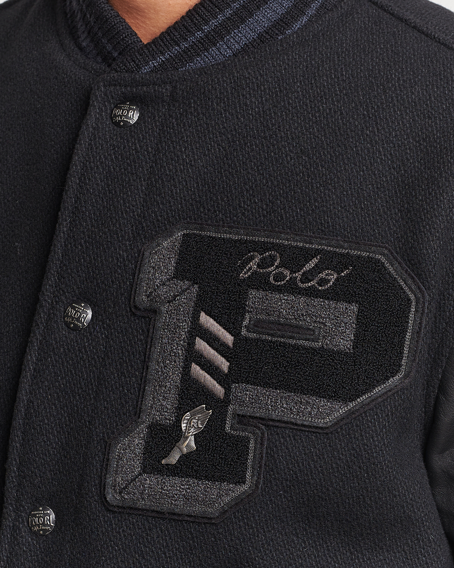 Uomini | Giacche | Polo Ralph Lauren | Varsity Lined Bomber Jacket Black