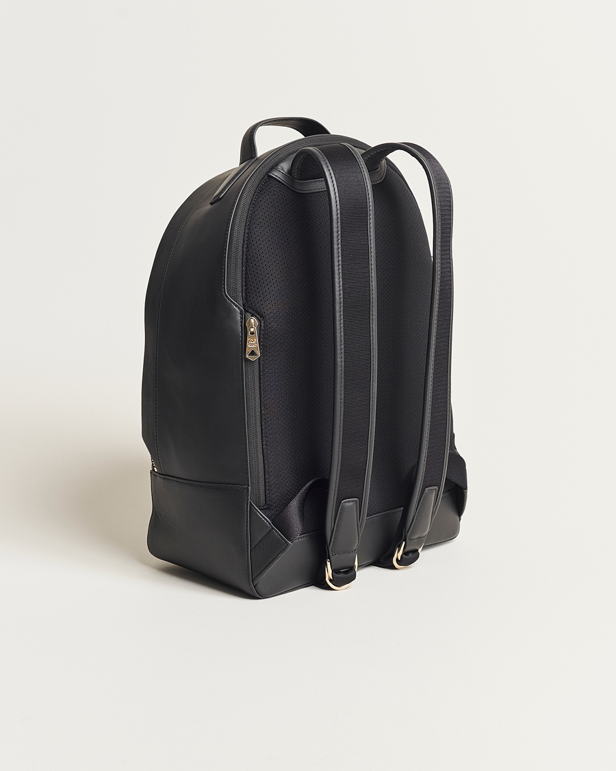 Uomini | Zaini | Paul Smith | Leather Stripe Backpack Black