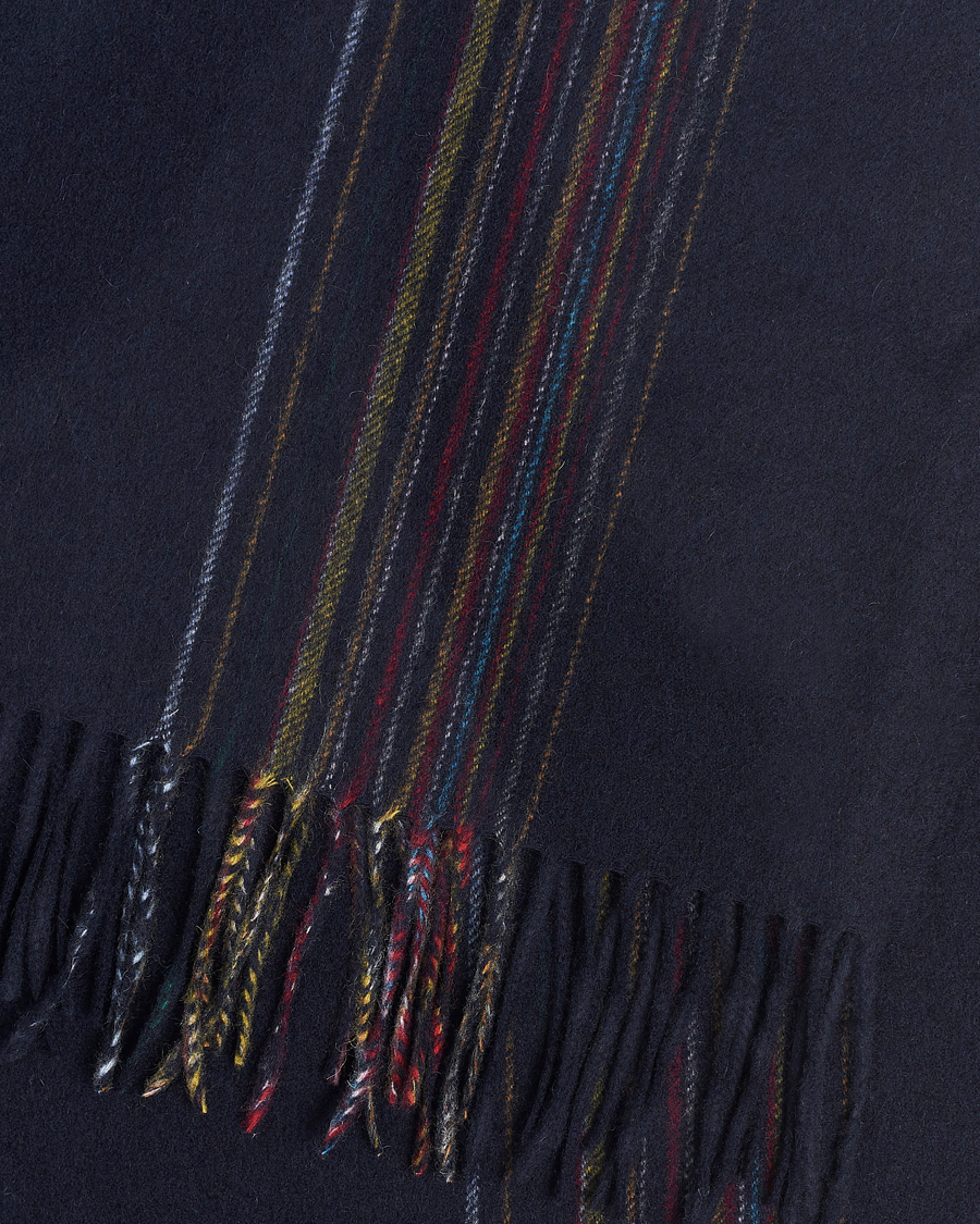 Uomini | Paul Smith Lambswool/Cashmere Signature Scarf Navy | Paul Smith | Lambswool/Cashmere Signature Scarf Navy
