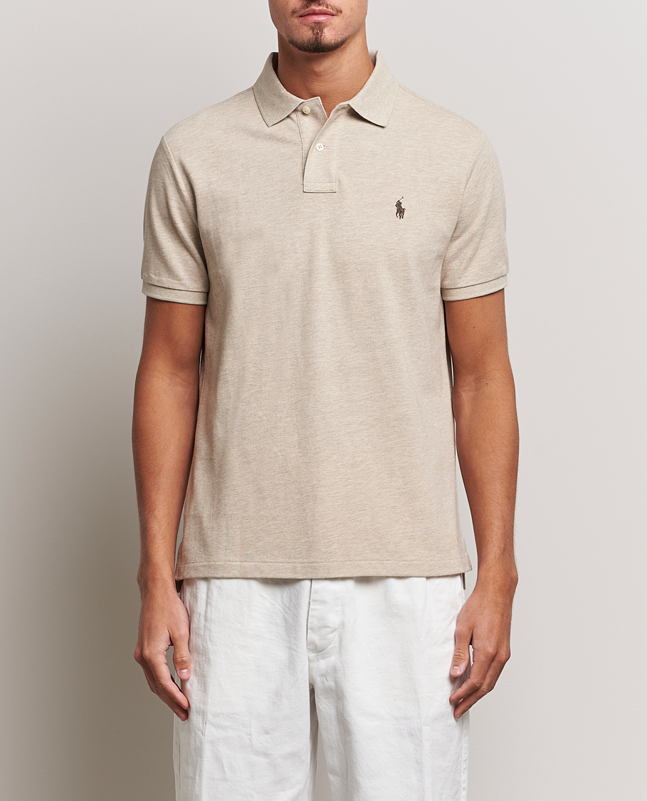 Uomini | Polo | Polo Ralph Lauren | Custom Slim Fit Polo Expedition Dune Heather