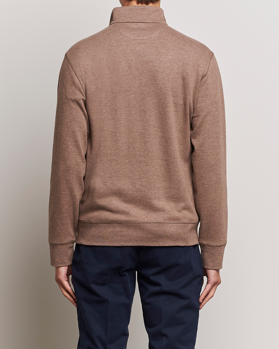 Uomini | Maglieria | Polo Ralph Lauren | Tech Double Knit Half Zip Brown Heather