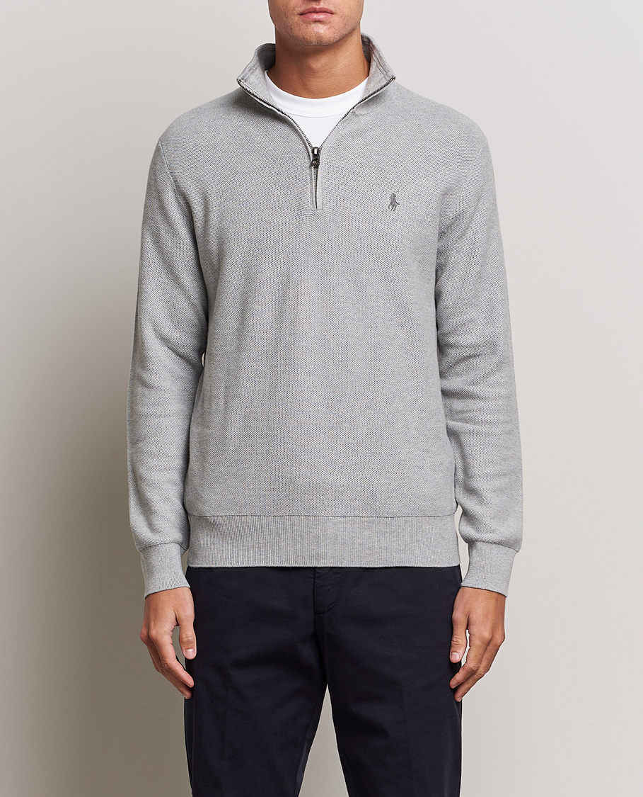 Uomini |  | Polo Ralph Lauren | Textured Half Zip Andover Heather