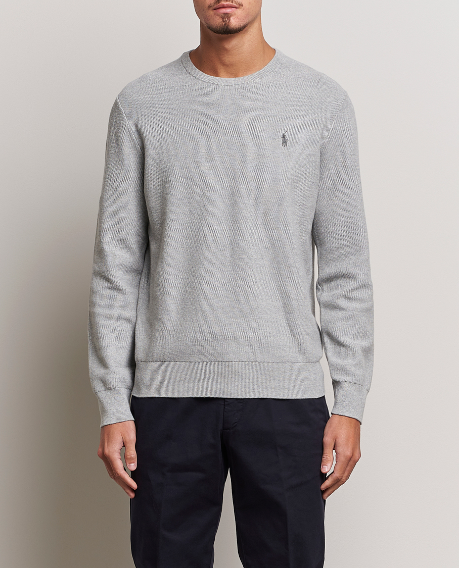 Uomini | Maglioni a maglia | Polo Ralph Lauren | Textured Crew Neck Sweater Andover Heather